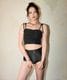 水着 レディース シャーリング ビキニ セットアップ 2点セット セパレート
