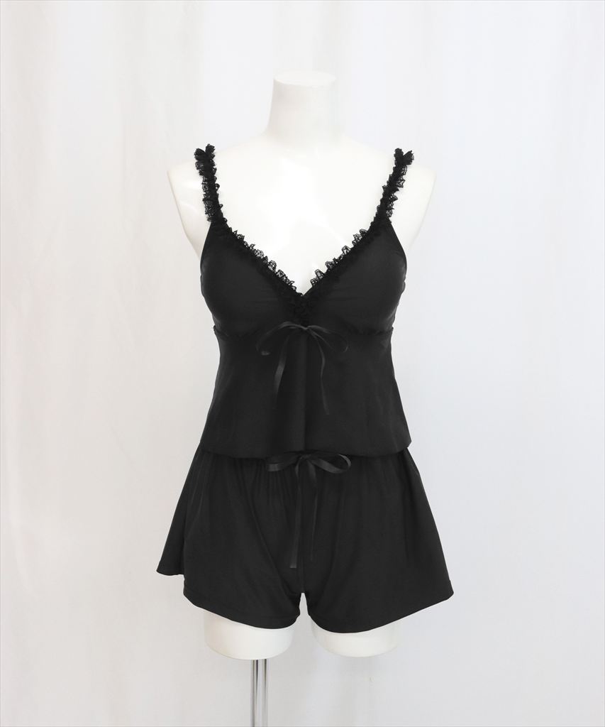 水着 レディース 体型カバー ビキニ セットアップ 3点セット キャミソール ショートパンツ