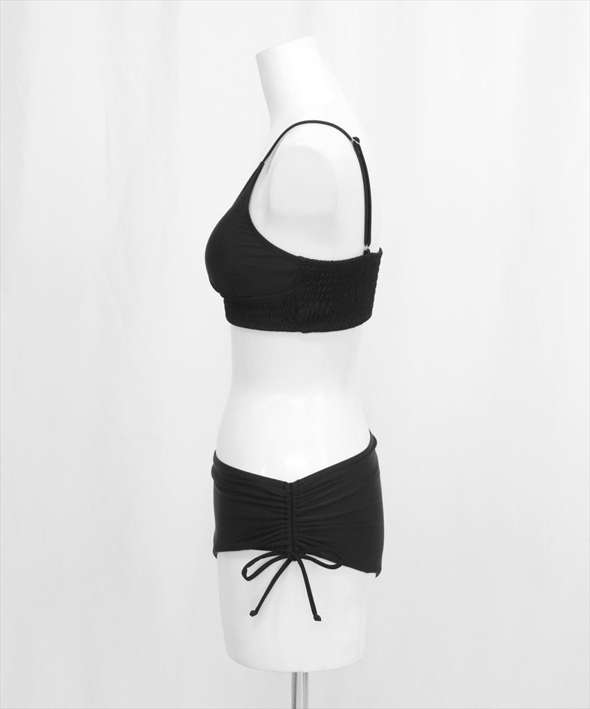 水着 レディース シャーリング ドロスト ビキニ 2点セット セットアップ セパレート