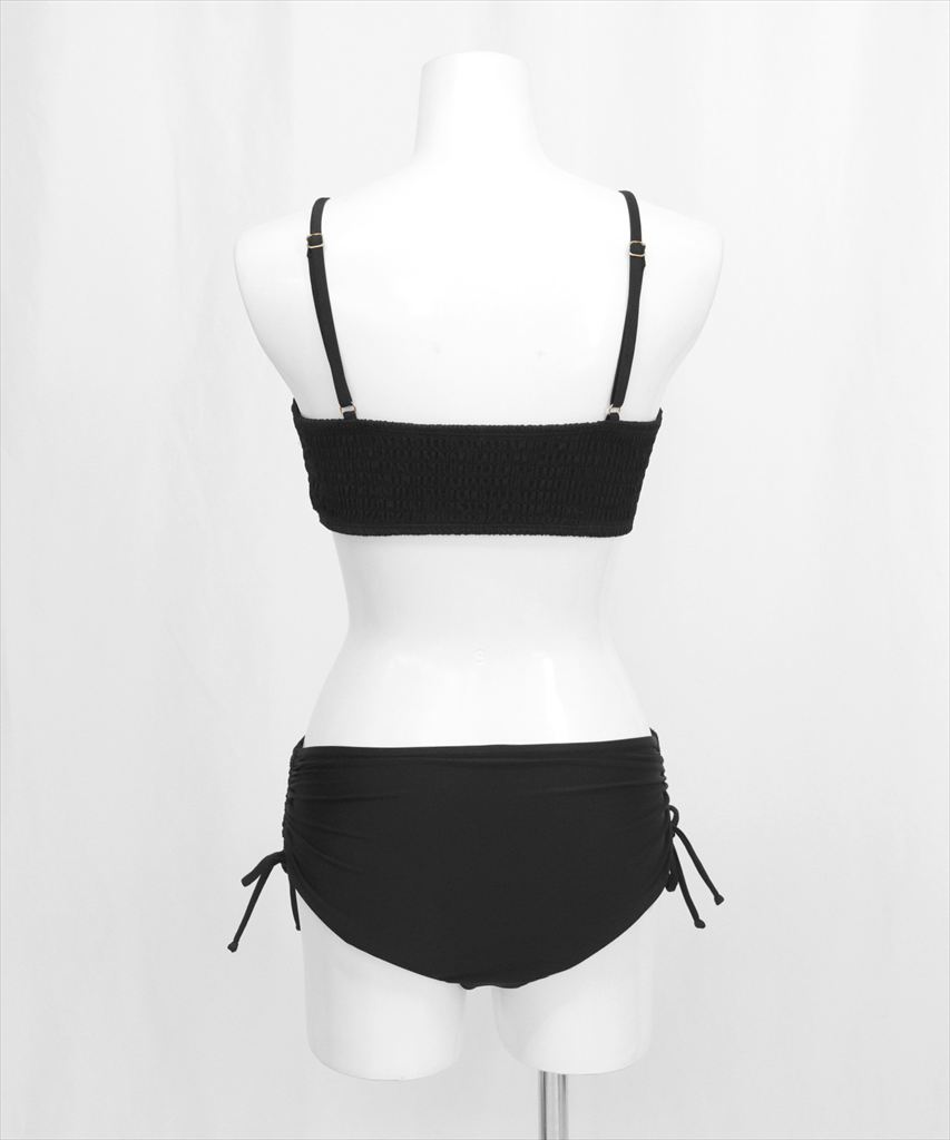 水着 レディース シャーリング ドロスト ビキニ 2点セット セットアップ セパレート