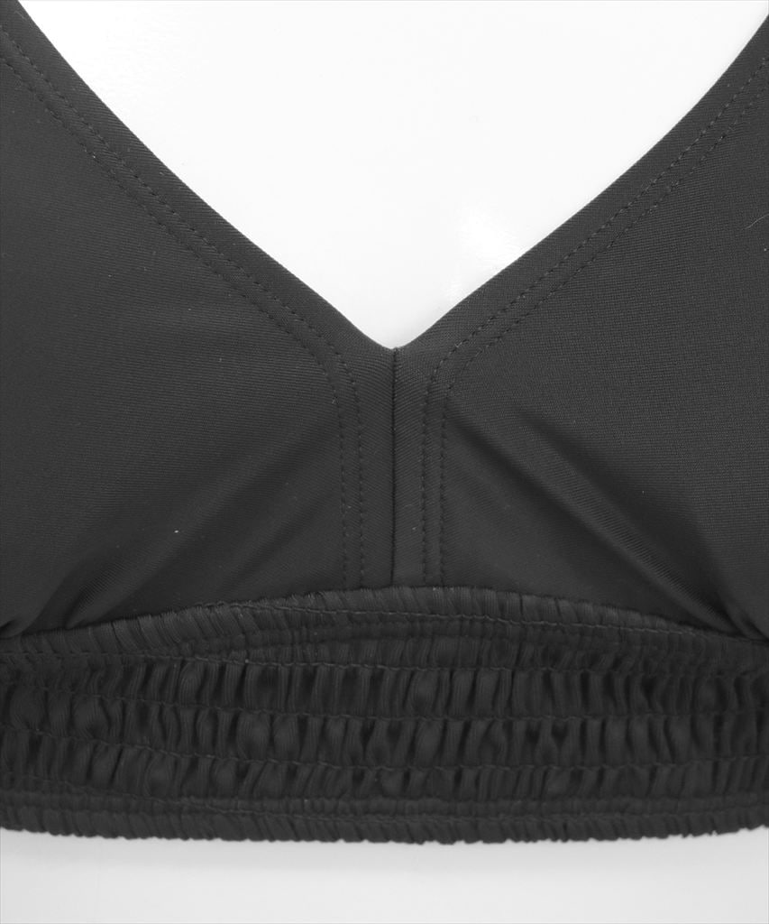 水着 レディース シャーリング ドロスト ビキニ 2点セット セットアップ セパレート