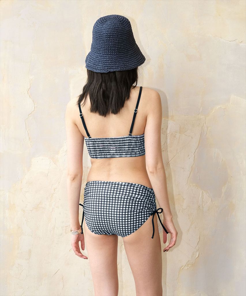 水着 レディース シャーリング ドロスト ビキニ 2点セット セットアップ セパレート