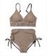 水着 レディース シャーリング ドロスト ビキニ 2点セット セットアップ セパレート