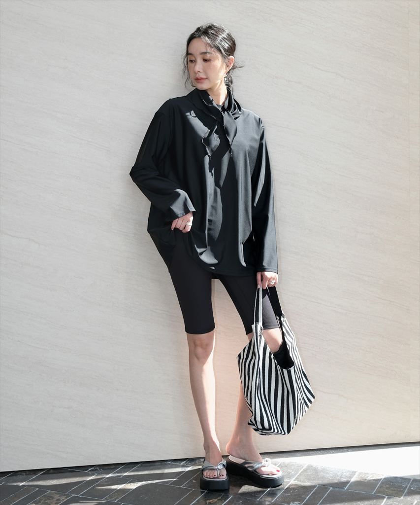 【紫外線カット率99％以上】水着 レディース 体型カバー ラッシュガード 3点セット