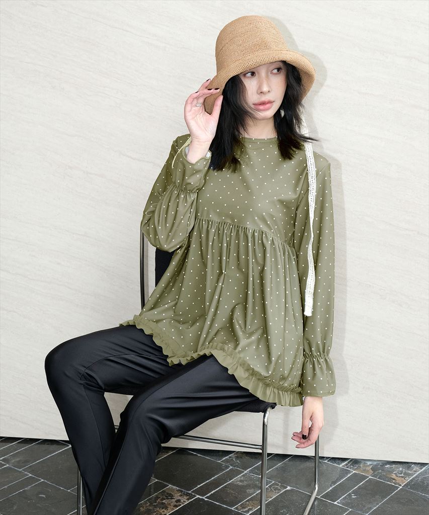 【UVカット】水着 レディース 体型カバー ラッシュガード 2点セット UPF50+ uvカット フィットネス 水陸両用 レギンス 付き セットアップ セパレート