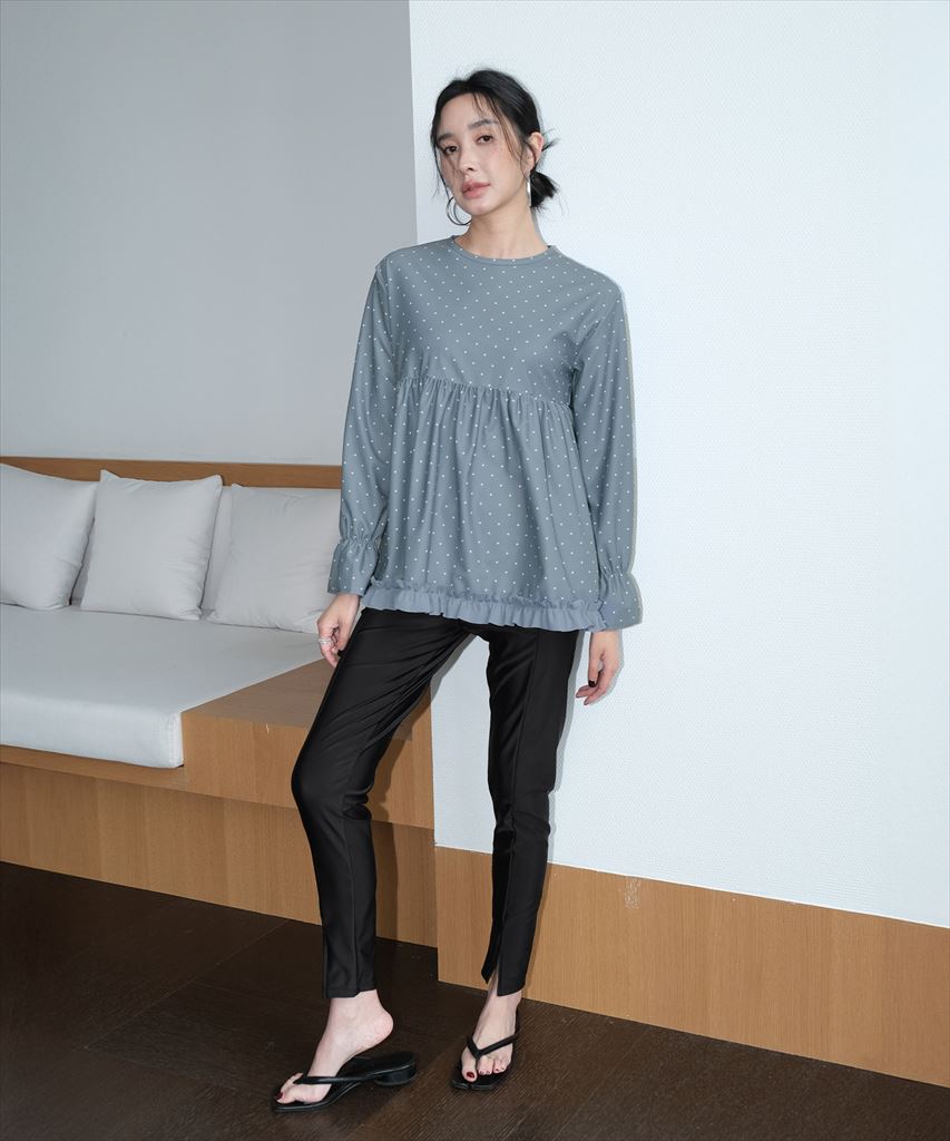 【UVカット】水着 レディース 体型カバー ラッシュガード 2点セット UPF50+ uvカット フィットネス 水陸両用 レギンス 付き セットアップ セパレート