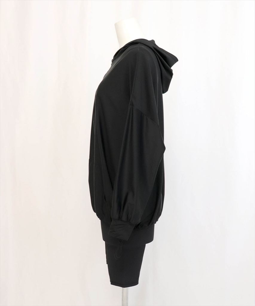 【UVカット】水着 レディース 体型カバー ハーフジップ フーディ ラッシュガード ハーフレギンス 付き 3点セット UPF50+ uvカット フィットネス 水陸両用 セットアップ セパレート