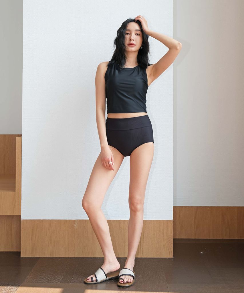 【UVカット】水着 レディース 体型カバー4点セット uvカット