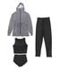 【UVカット】水着 レディース 体型カバー4点セット uvカット