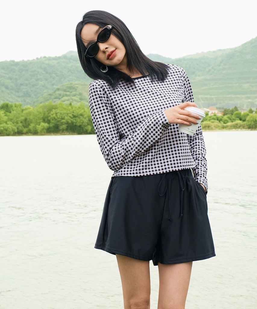 【UVカット】水着 レディース 体型カバー ラッシュガード 2点セット UPF50+ uvカット フィットネス 水陸両用 セットアップ セパレート