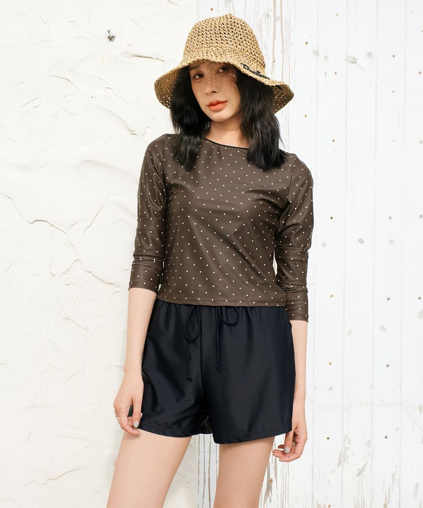 【UVカット】水着 レディース 体型カバー ラッシュガード 2点セット UPF50+ uvカット フィットネス 水陸両用 セットアップ セパレート