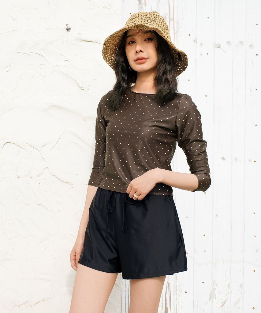 【UVカット】水着 レディース 体型カバー ラッシュガード 2点セット UPF50+ uvカット フィットネス 水陸両用 セットアップ セパレート