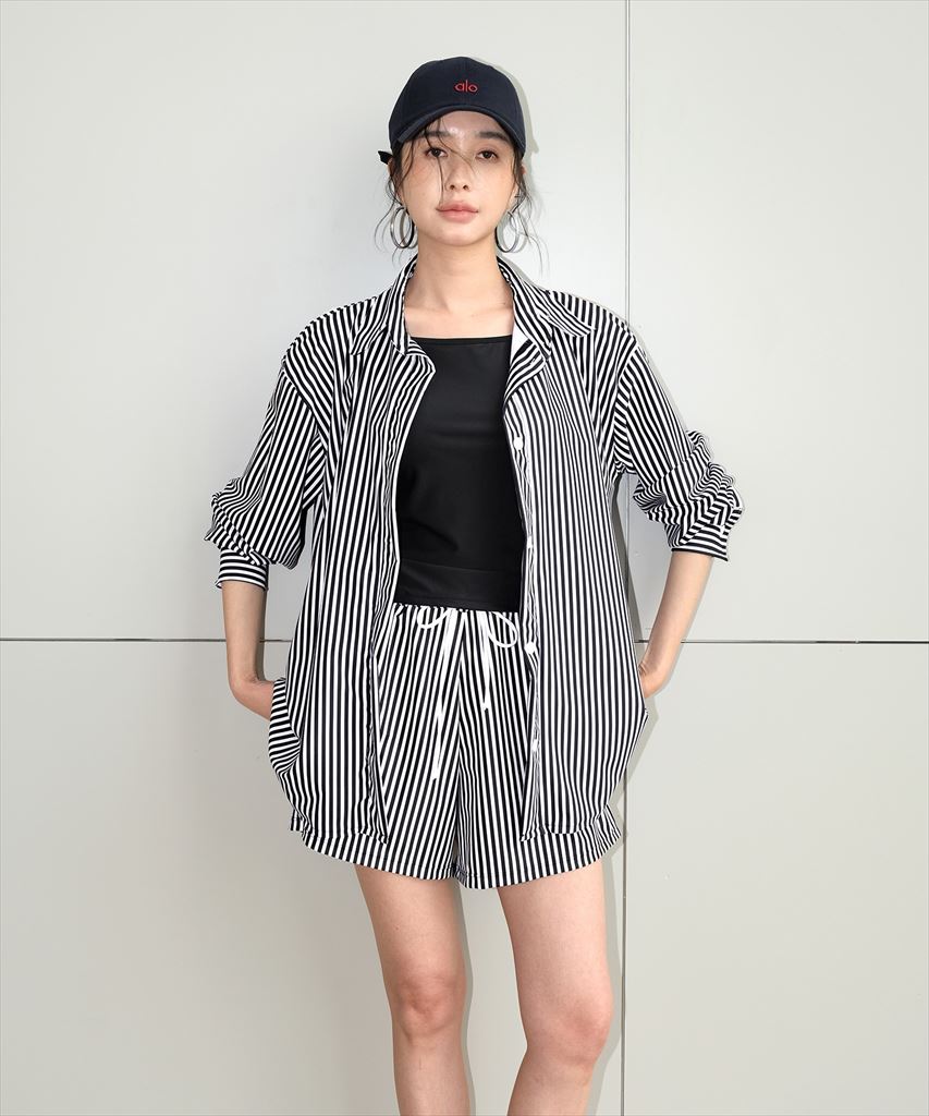 【UVカット】水着 レディース 体型カバー シャツ ラッシュガード 2点セット UPF50+ uvカット 水陸両用 セットアップ セパレート uvシャツ