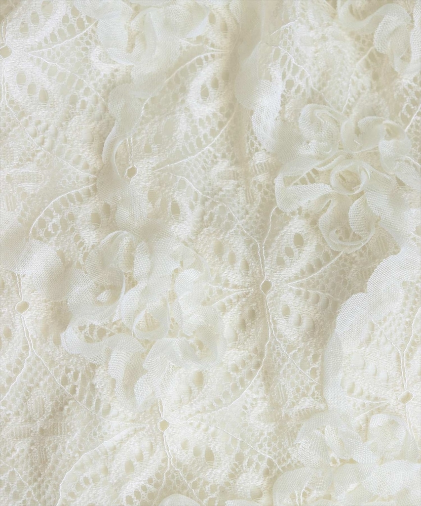 デザインカッティング レース ワンピース水着