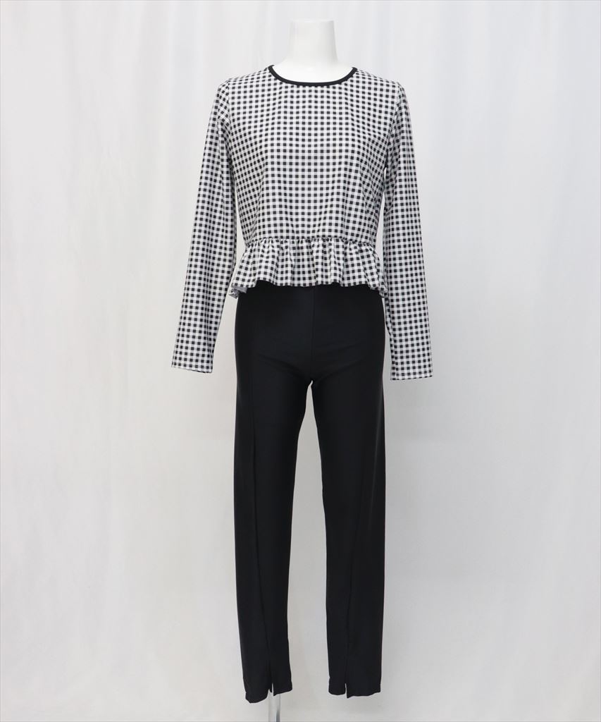 【UVカット】水着 レディース 体型カバー ラッシュガード 2点セット UPF50+ uvカット フィットネス 水陸両用 レギンス 付き セットアップ セパレート