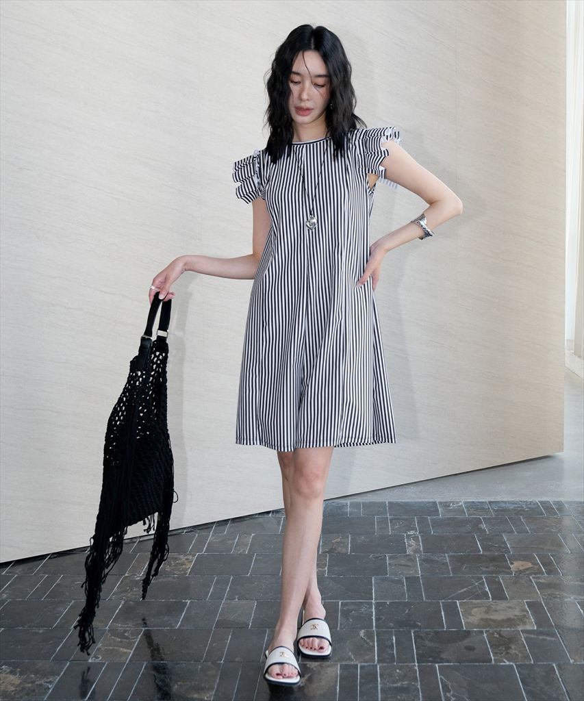 体型カバー フリル ロンパース付き セットアップ ビキニ 水着 サウナ 温泉