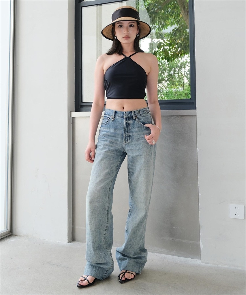 ワンピース 付き ホルターネック ビキニ 体型カバー 水着 セットアップ