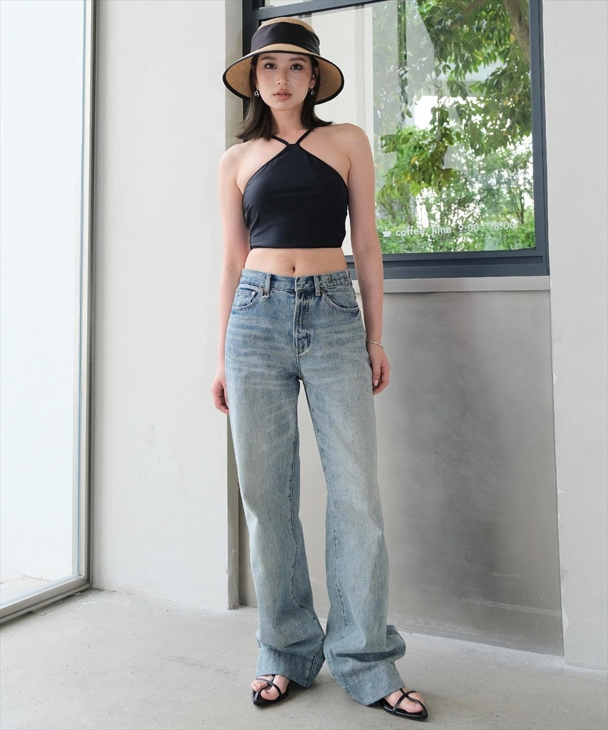 ワンピース 付き ホルターネック ビキニ 体型カバー 水着 セットアップ