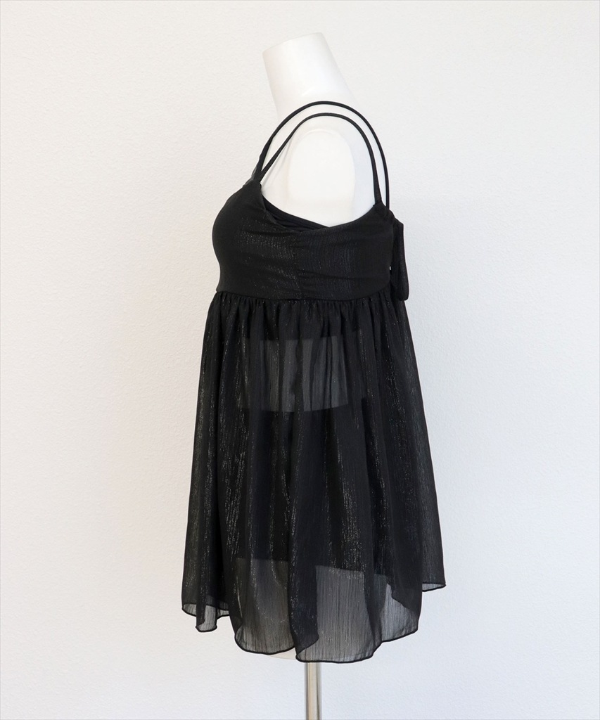 ワンピース 付き ホルターネック ビキニ 体型カバー 水着 セットアップ