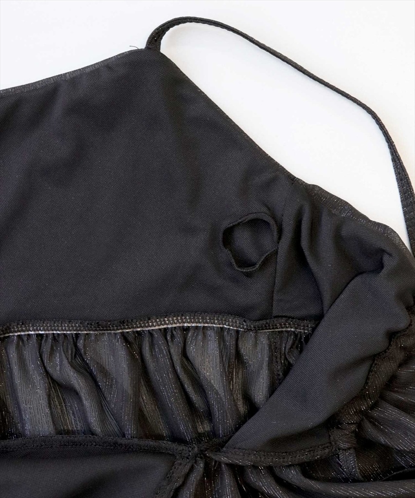 ワンピース 付き ホルターネック ビキニ 体型カバー 水着 セットアップ