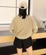 【UVカット】水着 レディース 体型カバー ヘンリーネック ラッシュガード 長袖