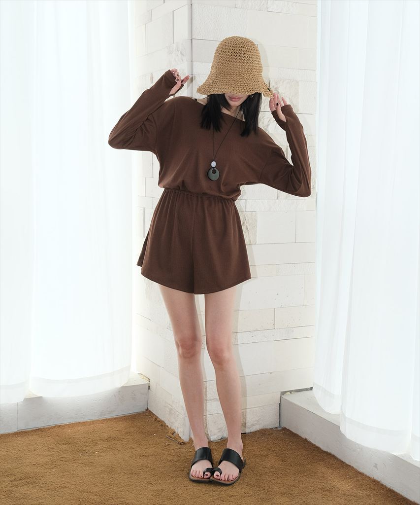 ロンパース付き セットアップ ビキニ 水着 体型カバー 3点セット リゾート水着 水着レディース 可愛い おしゃれ カバーアップ付き