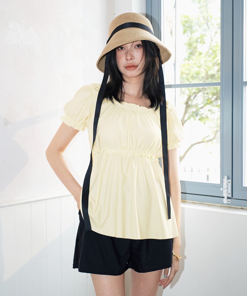 【UVカット】水着 レディース 体型カバー インナー 付き ラッシュガード 3点セット