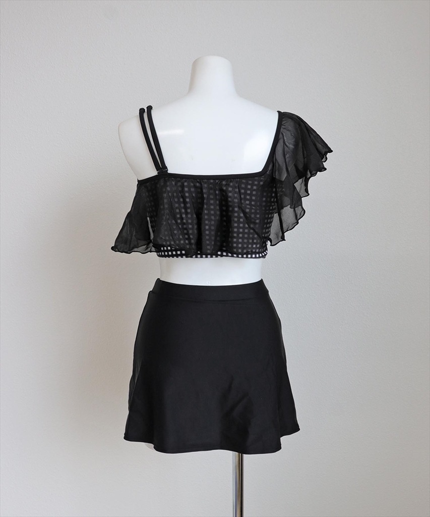 ワンショルダー フリル ビキニ 水着 セットアップ