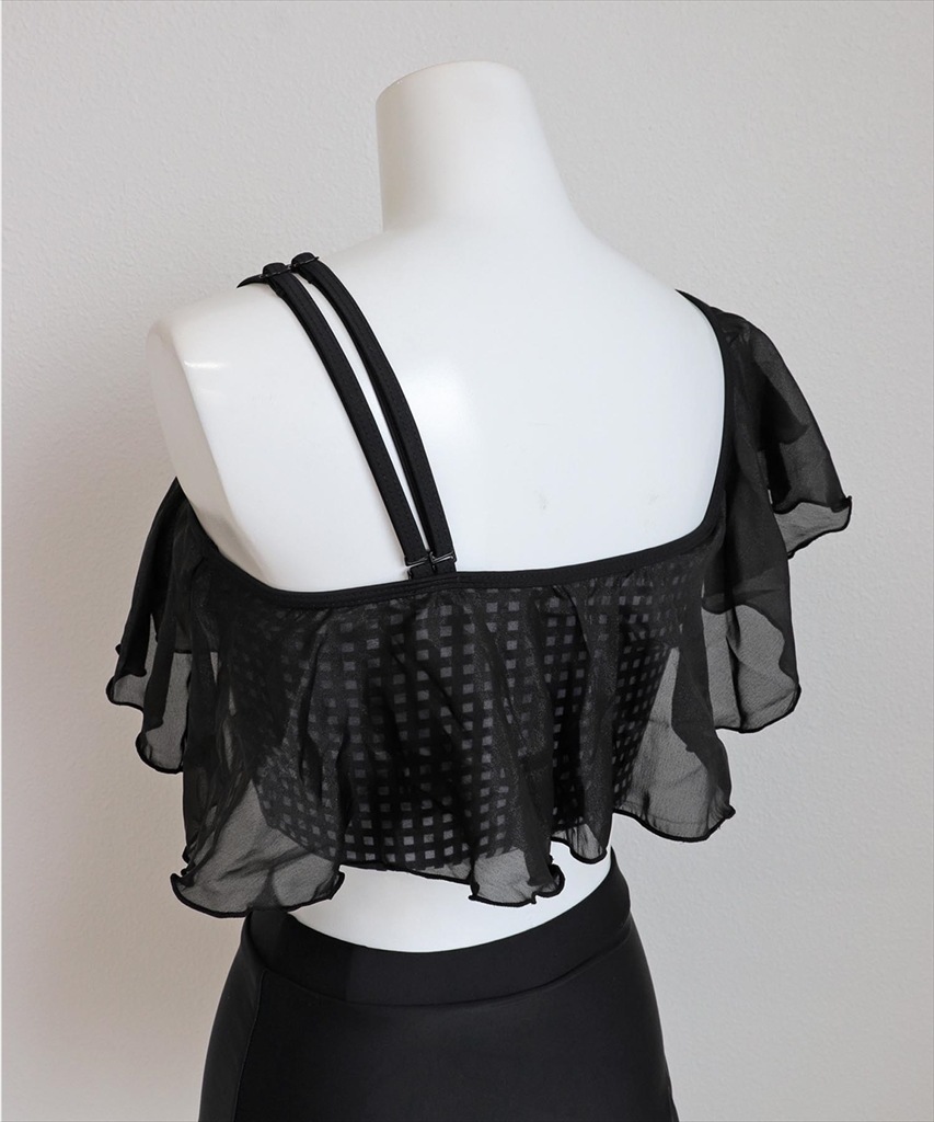 ワンショルダー フリル ビキニ 水着 セットアップ