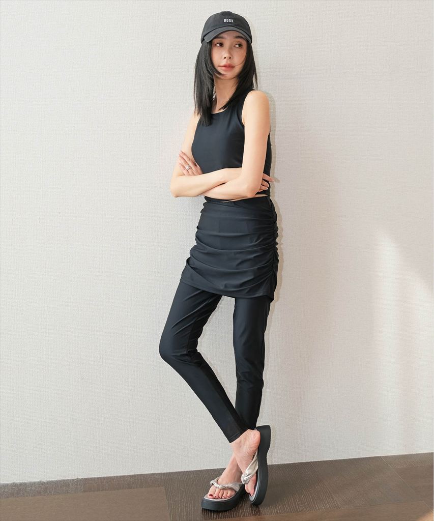 【S～2XL展開◎】ラッシュガード パンツ 水陸両用水着 体型カバー uvカット【ゆうパケットのみ送料無料】