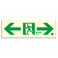 【通路用】高輝度畜光式避難通路誘導標識（両矢印）　硬質樹脂製 HLS-13