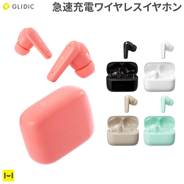 Glidic イヤホン ピンク GLIDiC Bluetooth5 2 急速充電対応 ANC機能