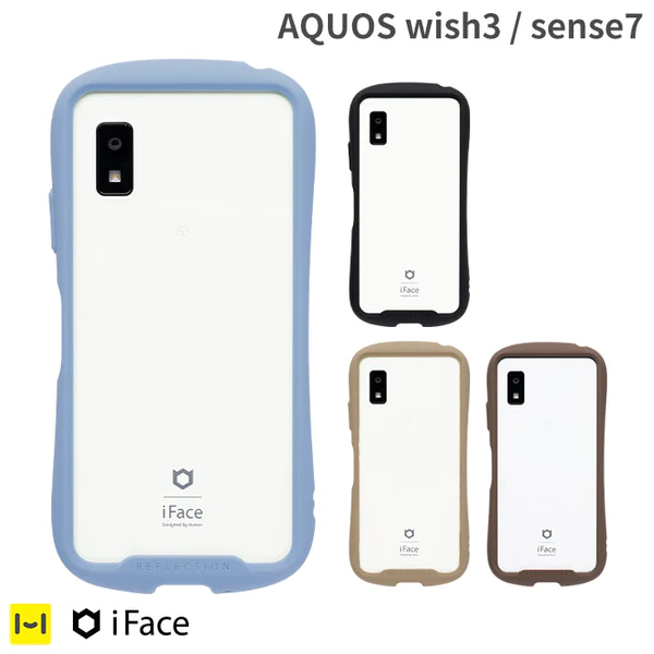 AQUOS wish3/sense7専用]iFace Reflection強化ガラスクリアケースiFace