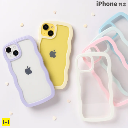 [iPhone 17/17 Pro/16/16 Pro/15/15 Pro/14/14 Pro/13/13 Pro/12/12 Pro/SE(��3/��2����)/8/7����]ULTRA FINE Wavy Frame iPhone������