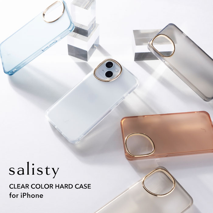 iPhone 専用]salisty(サリスティ)クリアカラー耐衝撃ハードケース