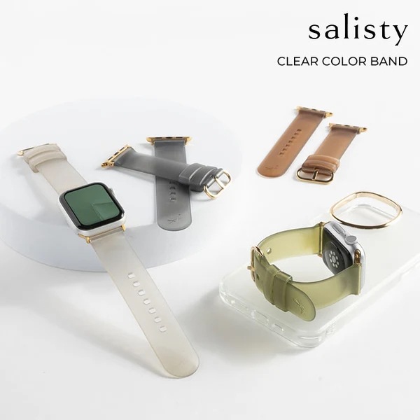[Apple Watch Series 9/SE(��2/1����)/8/7/6/5/4/3/2/1(38-41mm)����]salisty(���ꥹ�ƥ�)���ꥢ���顼�Х��