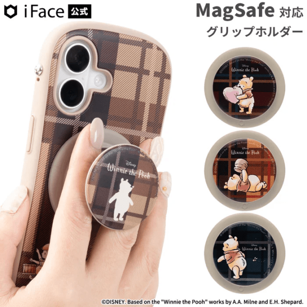�ǥ����ˡ�����饯���� iFace MagSynq Grip Holder(�ס�/�����å�)