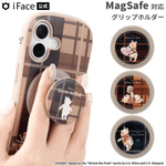 ディズニーキャラクター iFace MagSynq Grip Holder(プー/チェック)