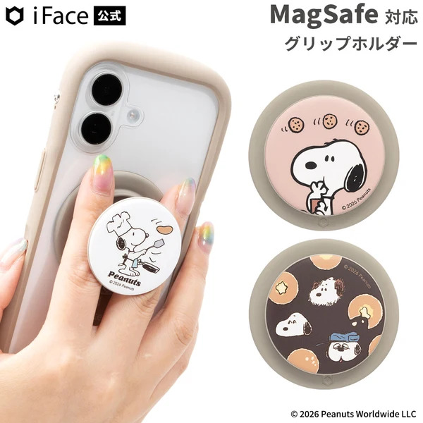 PEANUTS/�ԡ��ʥå� iFace MagSynq Grip Holder