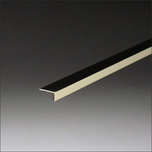 真鍮アングル 不等辺 コーナー材 見切り 0.8x5x35x2000mm ゴールド 磨き（#400）
