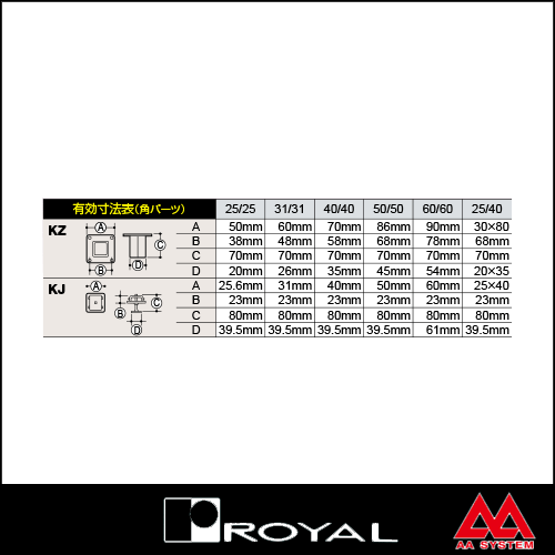 ロイヤル製品,サポート,スリットパイプ用パーツ 販売 | オンライン