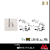 ロイヤル ペッカー木棚押さえ(内々用・外々サポート装着用) PMO-L 2025 Aニッケルサテン(左右セットではありません)