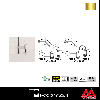 ロイヤル ペッカー木棚押さえ(内々用・外々サポート装着用) PMO-L 2635 APゴールド塗装(左右セットではありません)