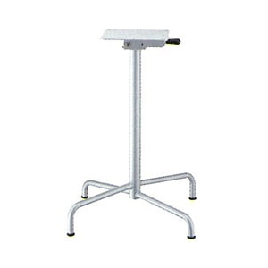 テーブル脚 アイアン DIY アポロS2600（スタッキング収納式） ベース425x425 パイプ50.8φ 受座240x240 I41紛体塗装 AJ付 高さ700mmまで