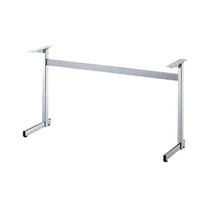 カウンター脚 コート4500 間口（パイプ芯-芯）1800mmまで 脚の長さ500mm パイプ30x50 受座400mm クロームメッキ AJ付 高さ700mmまで