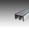 ステンレス 面打防虫(ガタつき防止)上レール 8mm x 4000mm ヘアライン仕上 【※サービスカット対応商品です】