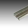 ステンレス 直立下レール 8mm x 4000mm ヘアライン仕上 【※サービスカット対応商品です】