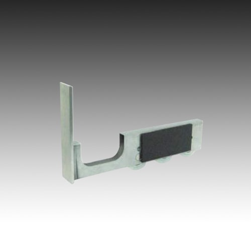 ステンレスハカマ 12mm用75mmH用 カバー付ハカマ車 平用 ヘアライン仕上