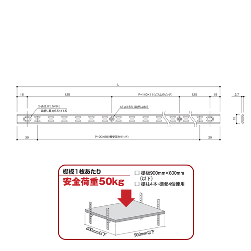 棚柱・棚ダボ,棚柱・ダボ柱,リーフ棚柱 販売 | オンラインショップ e-金物