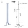 天井吊り棒 ハット座金Lタイプ CBD-SE3025 φ30 x 2500mm ホワイト
